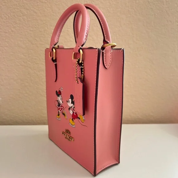 Disney X Coach North South Mini Tote With Ice Skate Motif - Picture 4 of 5